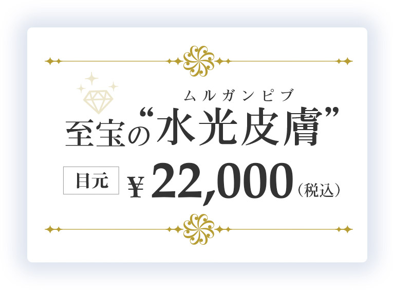 至宝の水光皮膚（ムルガンピブ） 目元 ¥22,000~